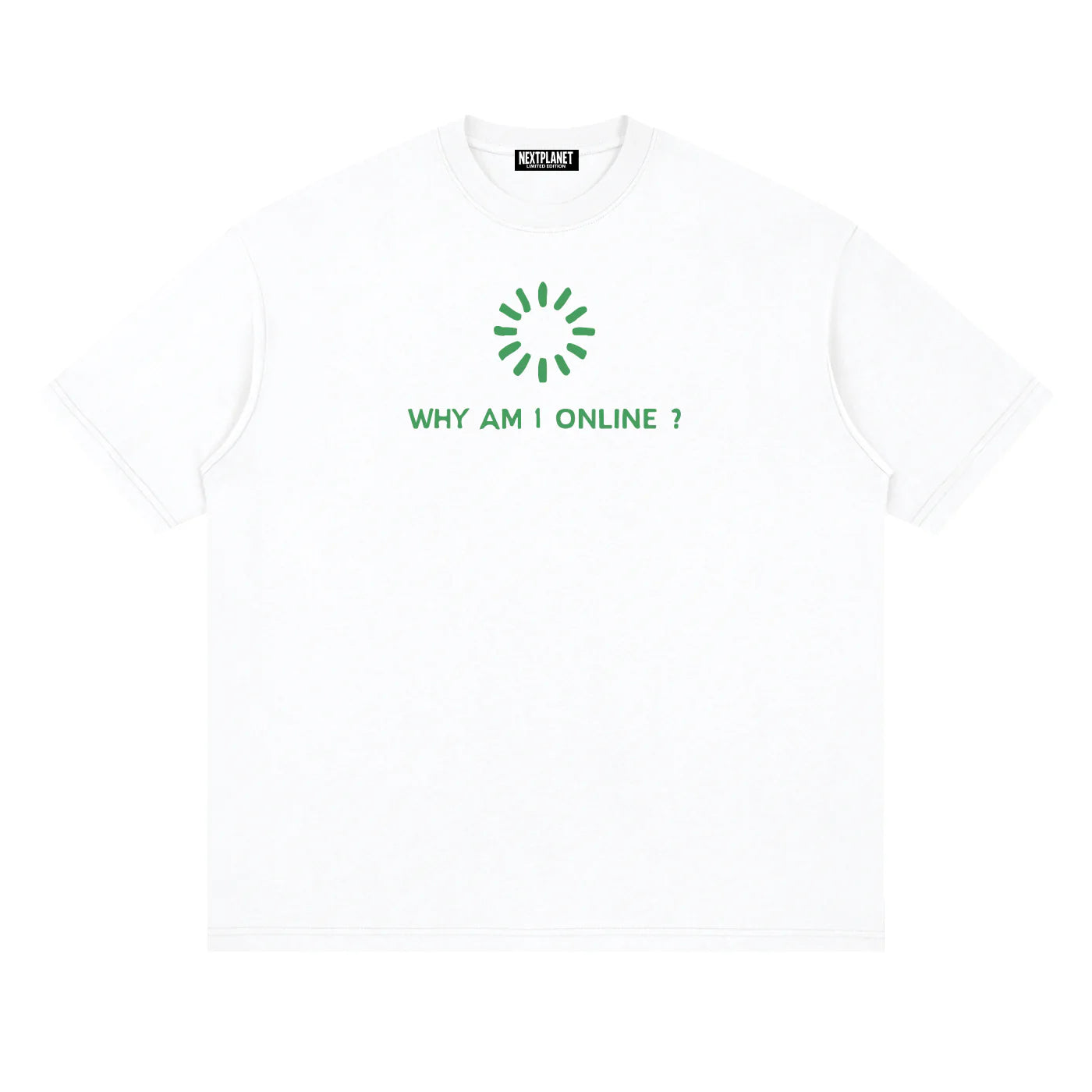 CRONICALLY ONLINE WHITE TEE