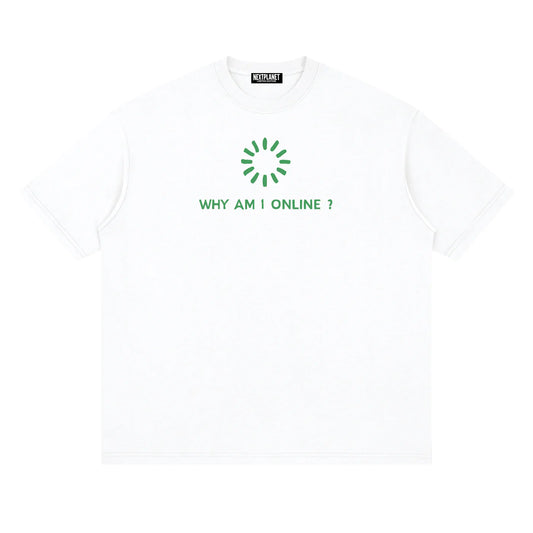 CRONICALLY ONLINE WHITE TEE