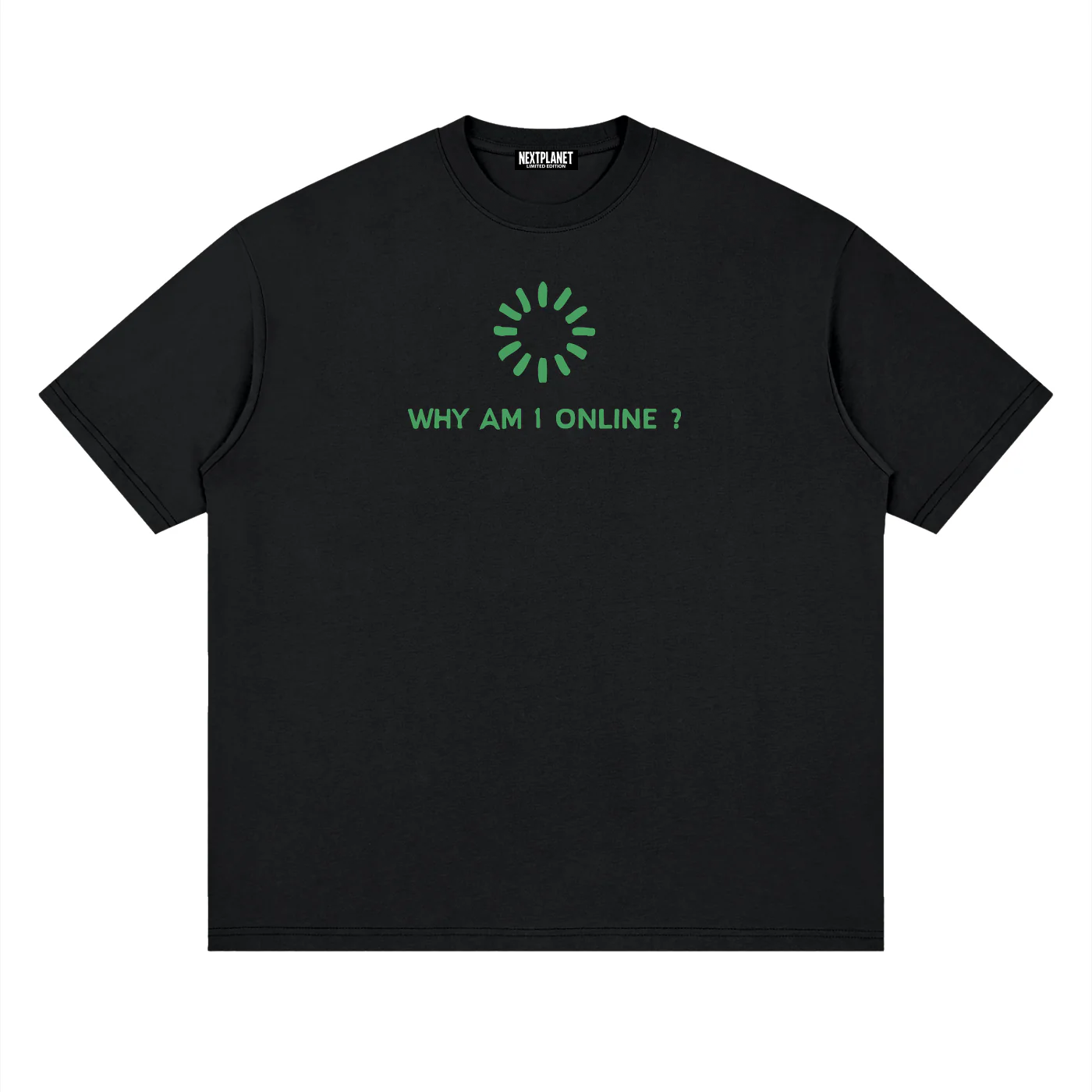 CRONICALLY ONLINE BLACK TEE